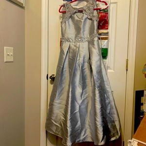 Grey bridal/prom dress